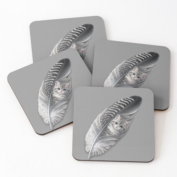 Item preview, Portrait of a cat in feathers designed and sold by Natart1004.