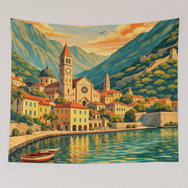 Item preview, Kotor Montenegro Travel Poster designed and sold by MatthewHeights.