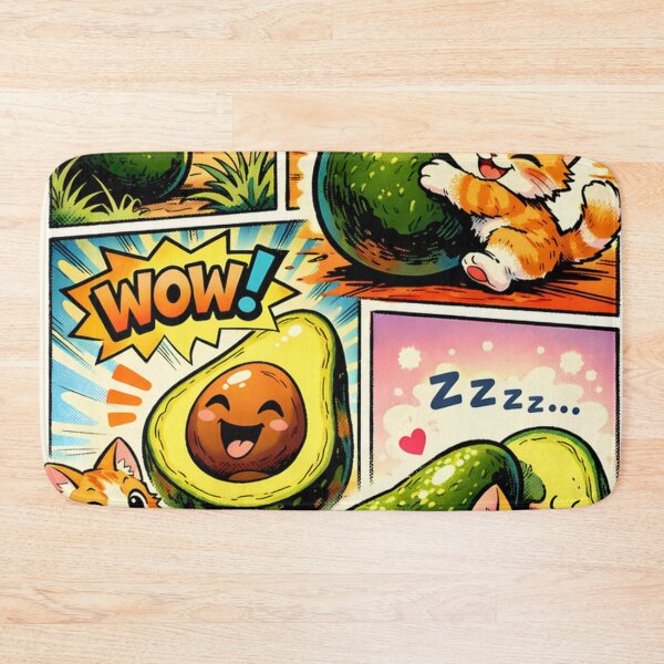 Item preview, Comic Adventure: Kitten & Avocado Story designed and sold by aminz4.