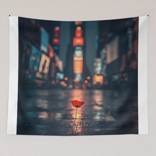 Item preview, Bloom Against the Neon Silence designed and sold by oanaunciuleanu.