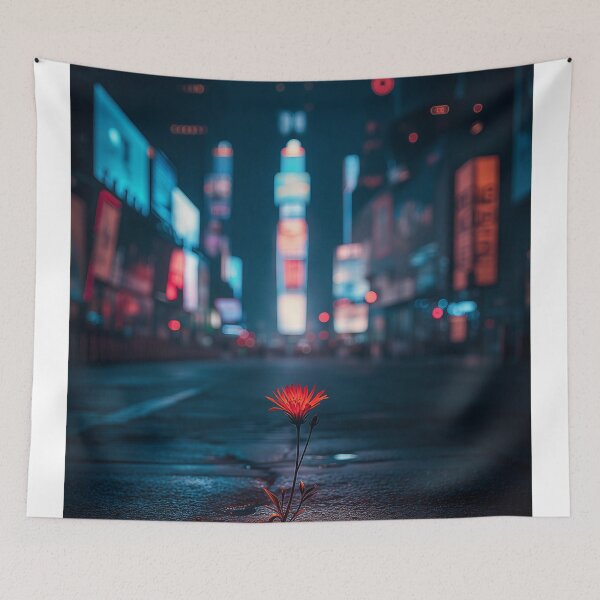 Item preview, Bloom Against the Neon Silence designed and sold by oanaunciuleanu.
