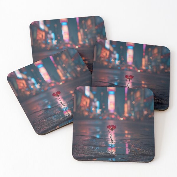 Item preview, Bloom Against the Neon Silence designed and sold by oanaunciuleanu.