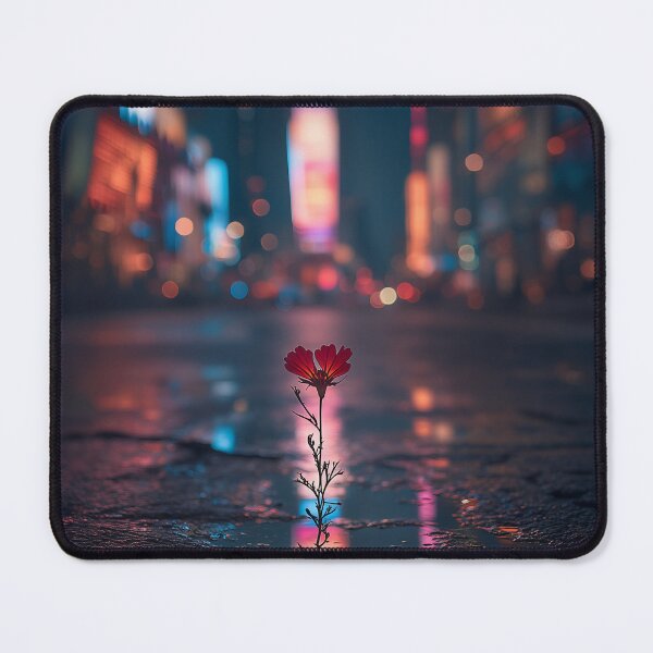 Item preview, Bloom Against the Neon Silence designed and sold by oanaunciuleanu.