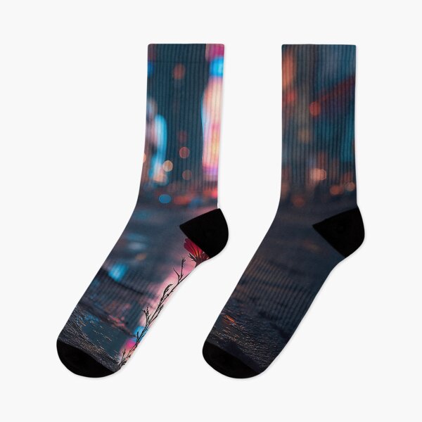 Item preview, Bloom Against the Neon Silence designed and sold by oanaunciuleanu.