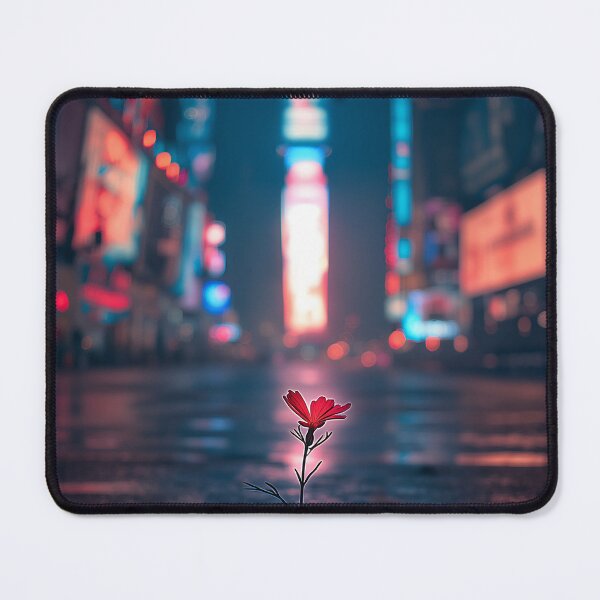 Item preview, Bloom Against the Neon Silence designed and sold by oanaunciuleanu.
