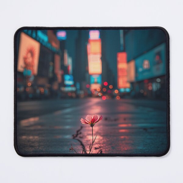 Item preview, Bloom Against the Neon Silence designed and sold by oanaunciuleanu.