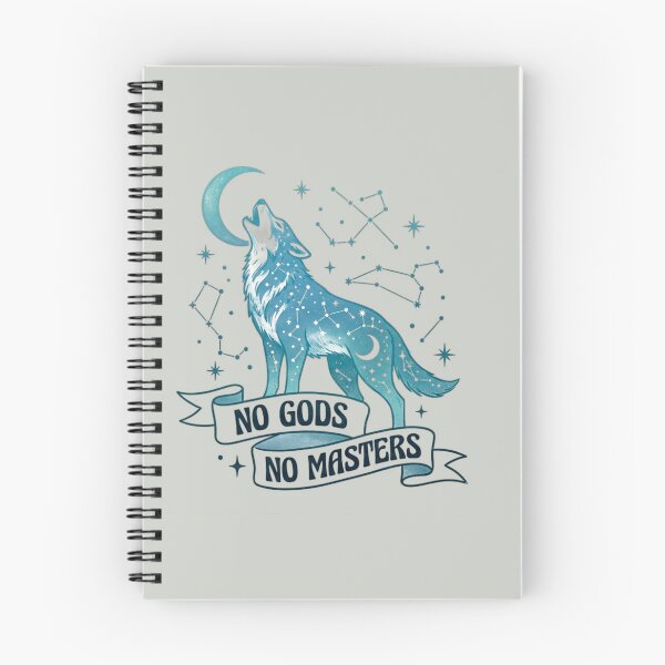 Item preview, No Gods No Masters Celestial Wolf – Modern Mythology Folklore Tee designed and sold by Clintora.