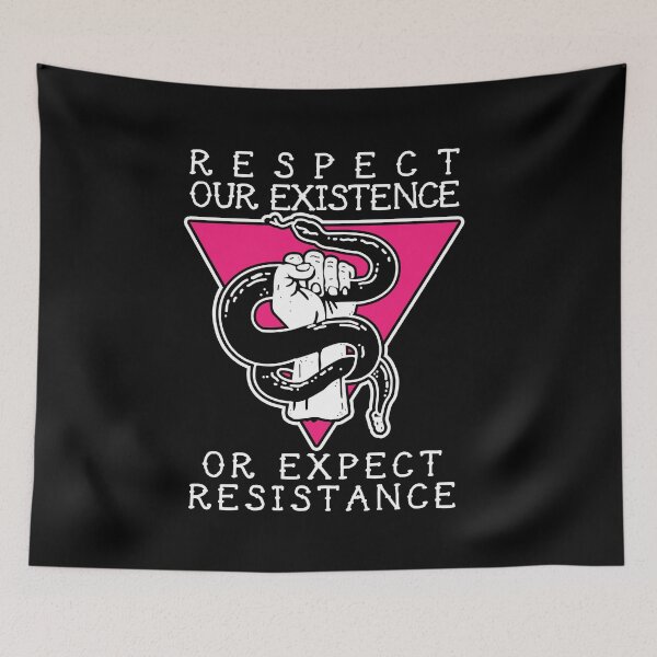 Item preview, respect our existence or expect resistance (queer) designed and sold by remerasnerdas.