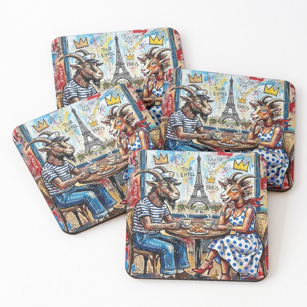 Item preview, The goat and the she-goat in Paris. Year of the Goat 2027. designed and sold by Natalia-Vlad.