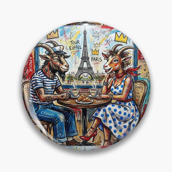 Item preview, The goat and the she-goat in Paris. Year of the Goat 2027. designed and sold by Natalia-Vlad.