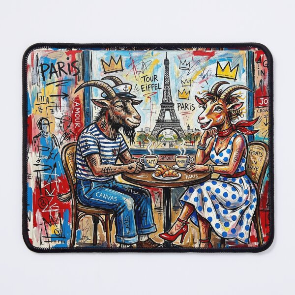 Item preview, The goat and the she-goat in Paris. Year of the Goat 2027. designed and sold by Natalia-Vlad.