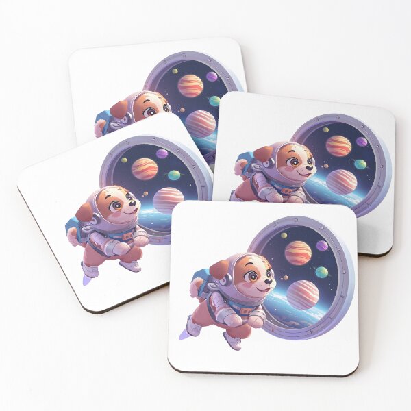 Item preview, Cute Astronaut Dog Looking at Planets designed and sold by Calm.Mind_Studio .