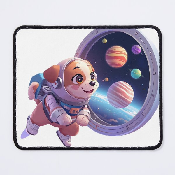 Item preview, Cute Astronaut Dog Looking at Planets designed and sold by Calm.Mind_Studio .