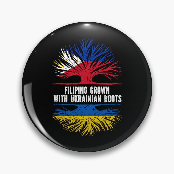 Item preview, FIlipino Grown with Ukrainian Roots Flag designed and sold by CosmoKitsch.