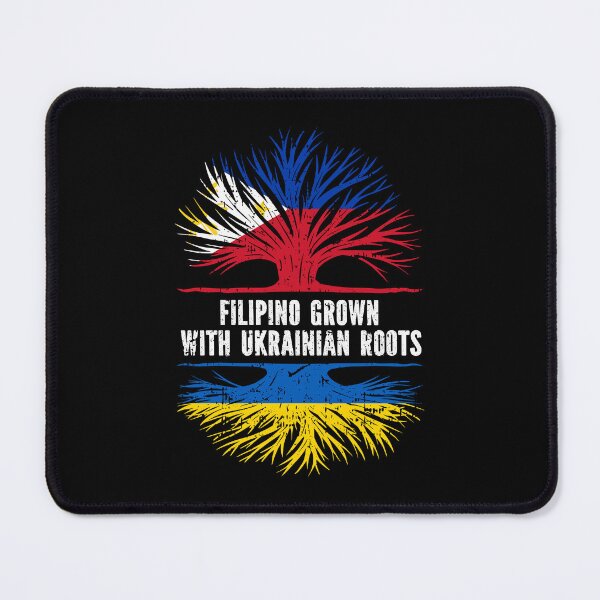 Item preview, FIlipino Grown with Ukrainian Roots Flag designed and sold by CosmoKitsch.