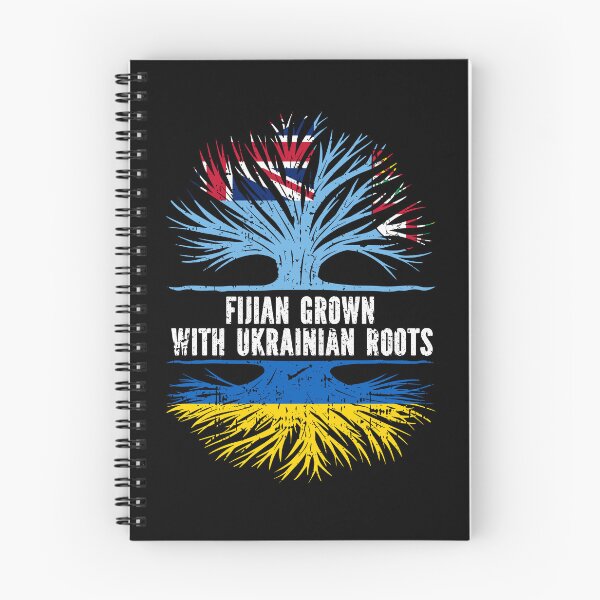 Item preview, Fijian Grown with Ukrainian Roots Flag designed and sold by CosmoKitsch.