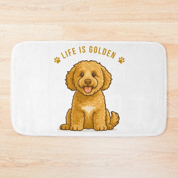 Item preview, Goldendoodle Cute Line Art Design Life Is Golden designed and sold by PeriwinkleStone.