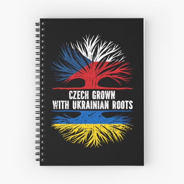 Item preview, Czech Grown with Ukrainian Roots Flag designed and sold by CosmoKitsch.