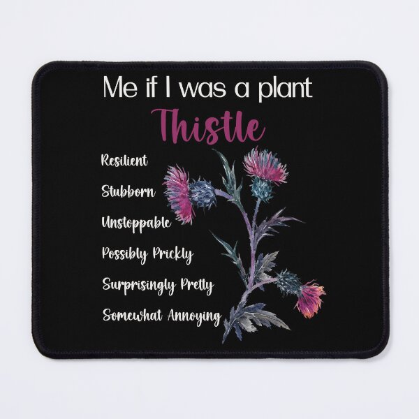 Item preview, Me if I was a plant ~ Thistle ~ for darker backgrounds designed and sold by Miscelenious.