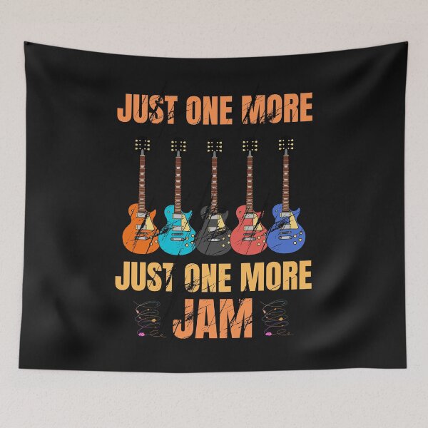 Item preview, Just One More Jam – Funny Guitar Player Music Vintage Design designed and sold by Joyful-Pixel.