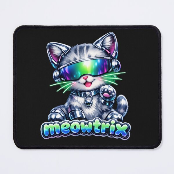 Item preview, Meowtrix Cyber Cat Y2K designed and sold by jgvisualarts.