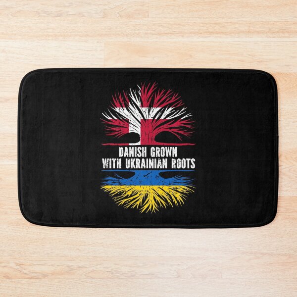 Item preview, Danish Grown with Ukrainian Roots Flag designed and sold by CosmoKitsch.