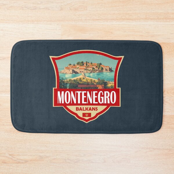 Item preview, Montenegro Illustration Retro Badge designed and sold by KrisSidDesigns.