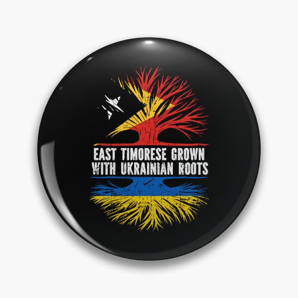 Item preview, East Timorese Grown with Ukrainian Roots Flag designed and sold by CosmoKitsch.