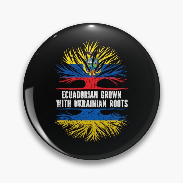 Item preview, Ecuadorian Grown with Ukrainian Roots Flag designed and sold by CosmoKitsch.