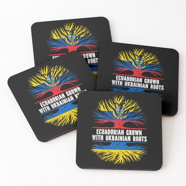 Item preview, Ecuadorian Grown with Ukrainian Roots Flag designed and sold by CosmoKitsch.