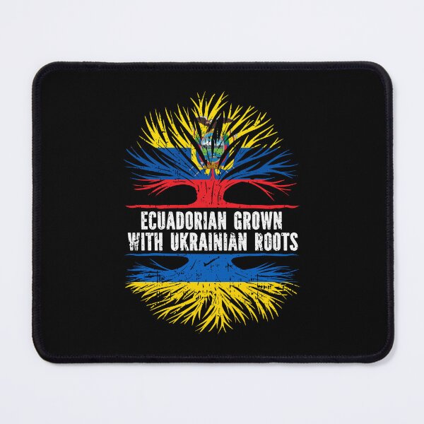 Item preview, Ecuadorian Grown with Ukrainian Roots Flag designed and sold by CosmoKitsch.