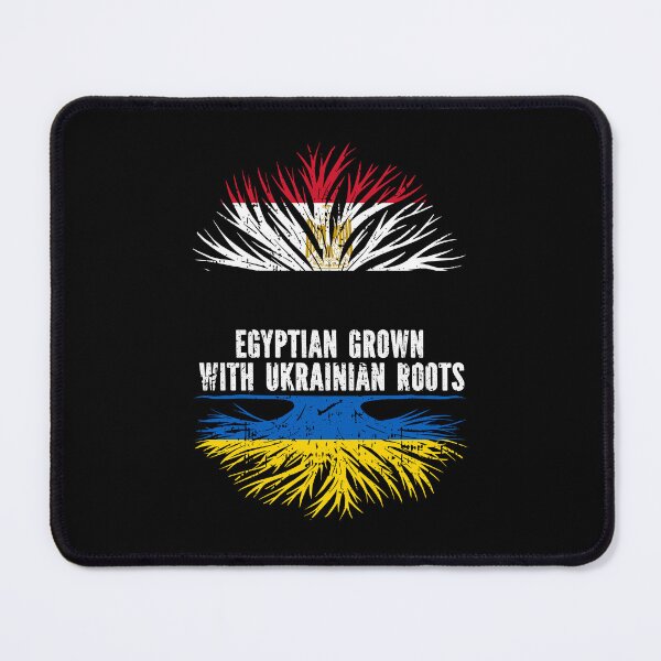 Item preview, Egyptian Grown with Ukrainian Roots Flag designed and sold by CosmoKitsch.