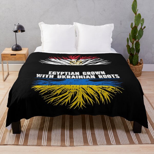 Item preview, Egyptian Grown with Ukrainian Roots Flag designed and sold by CosmoKitsch.