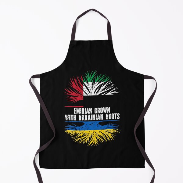 Item preview, Emirian Grown with Ukrainian Roots Flag designed and sold by CosmoKitsch.