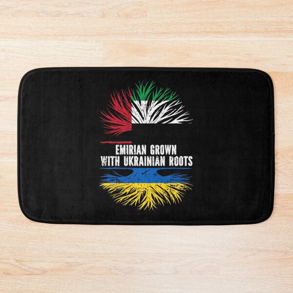 Item preview, Emirian Grown with Ukrainian Roots Flag designed and sold by CosmoKitsch.