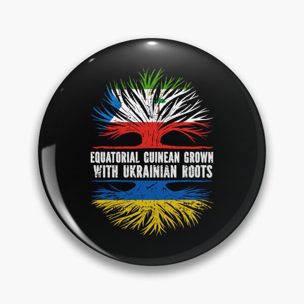 Item preview, EQUATORIAL GUINEAN Grown with Ukrainian Roots Flag designed and sold by CosmoKitsch.