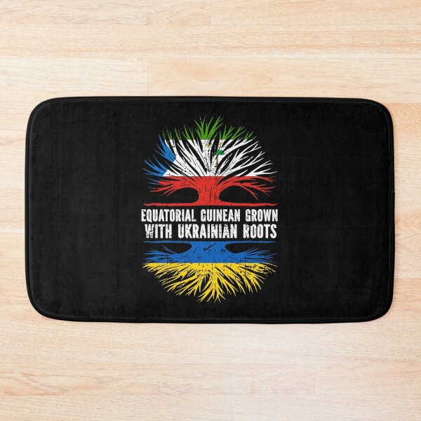 Item preview, EQUATORIAL GUINEAN Grown with Ukrainian Roots Flag designed and sold by CosmoKitsch.