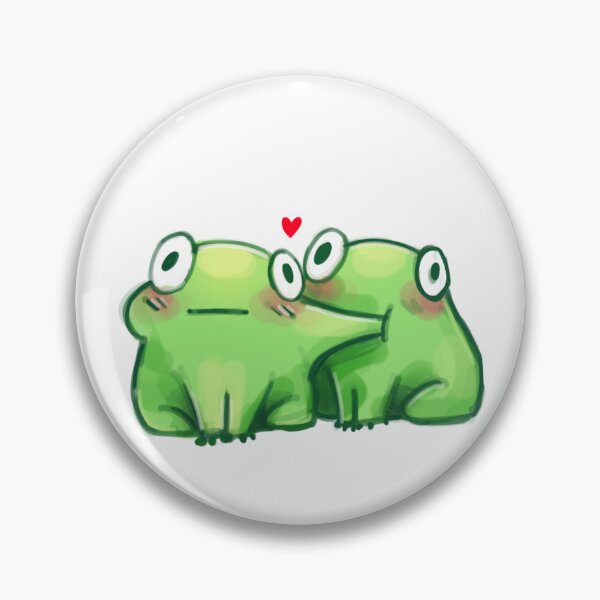 Item preview, cute loving frogs designed and sold by Pindakaasje.