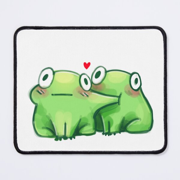 Item preview, cute loving frogs designed and sold by Pindakaasje.