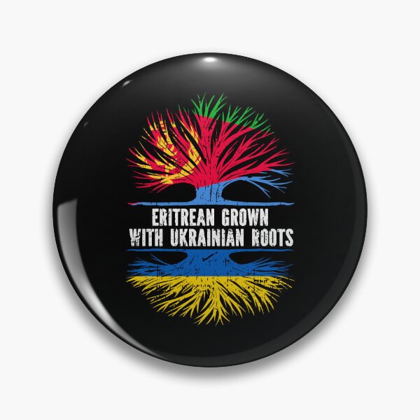 Item preview, Eritrean Grown with Ukrainian Roots Flag designed and sold by CosmoKitsch.