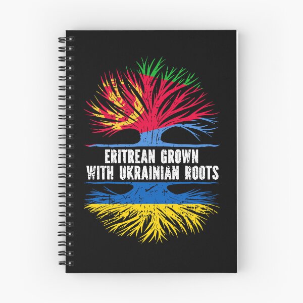 Item preview, Eritrean Grown with Ukrainian Roots Flag designed and sold by CosmoKitsch.