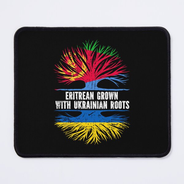 Item preview, Eritrean Grown with Ukrainian Roots Flag designed and sold by CosmoKitsch.