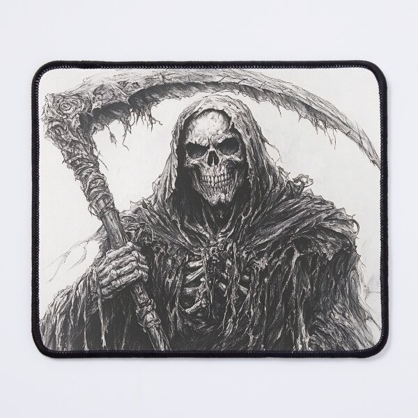 Item preview, Grim Reaper Realistic Wolf pencil drawing designed and sold by Pencil-Art.