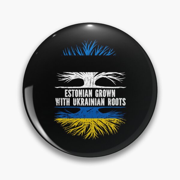 Item preview, Estonian Grown with Ukrainian Roots Flag designed and sold by CosmoKitsch.