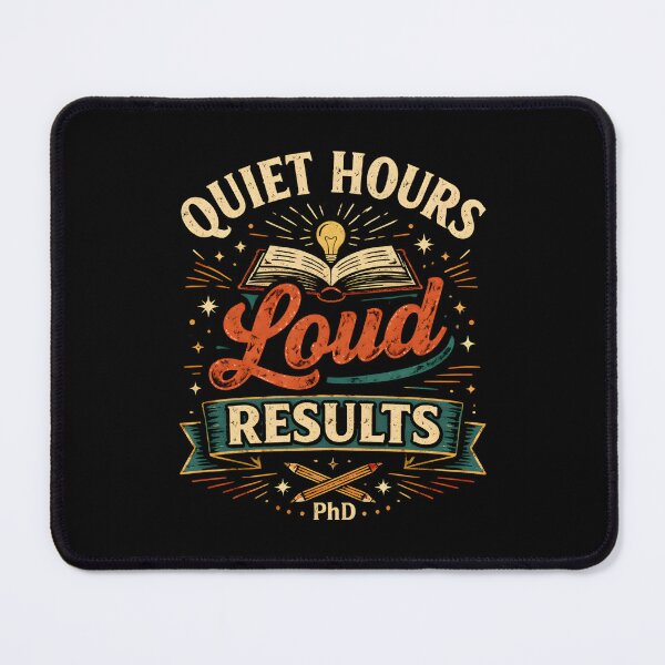 Item preview, Quiet Hours Loud Results PhD Student designed and sold by DemureArtsy.