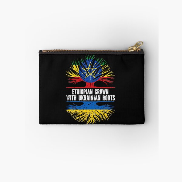 Item preview, Ethiopian Grown with Ukrainian Roots Flag designed and sold by CosmoKitsch.