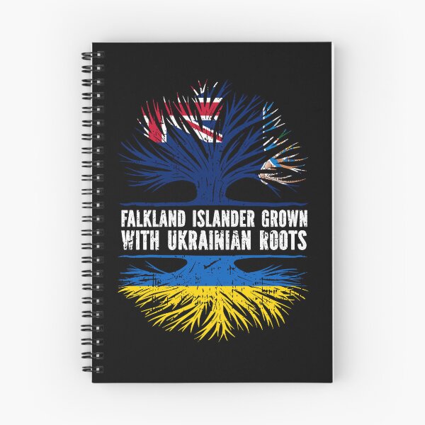 Item preview, Falkland Islander Grown with Ukrainian Roots Flag designed and sold by CosmoKitsch.