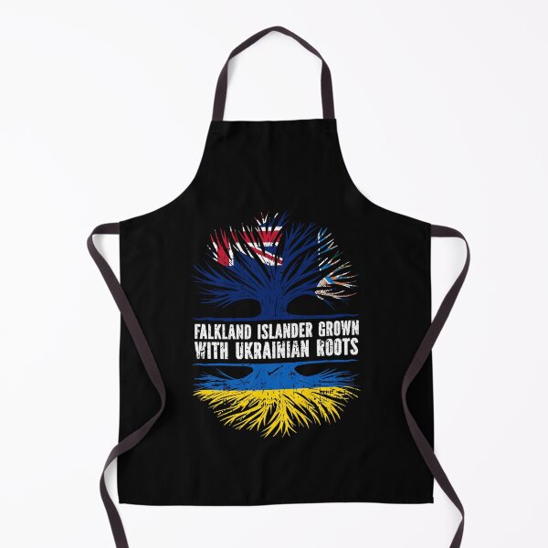 Item preview, Falkland Islander Grown with Ukrainian Roots Flag designed and sold by CosmoKitsch.