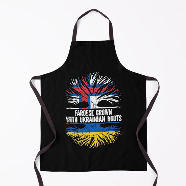 Item preview, Faroese Grown with Ukrainian Roots Flag designed and sold by CosmoKitsch.