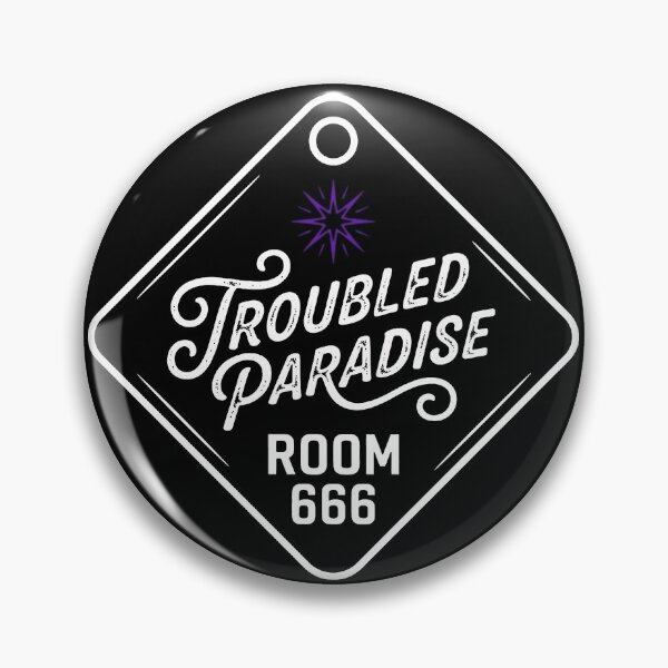 Item preview, Troubled Paradise Retro Motel Tag designed and sold by Aymanejed.
